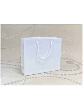 Papírová taška (FLEXIBLE LINE) > bílá > 38x13x31 cm