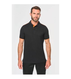 Pánská polokošile. > černá/stříbrná > 2XL