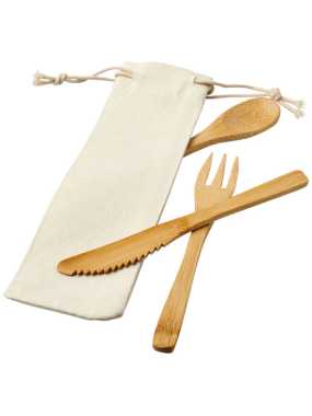Bambusový příbor v sáčku> přírodní