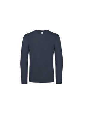 Pánské triko (B&C #E190 LSL)>modrá (navy)>4XL