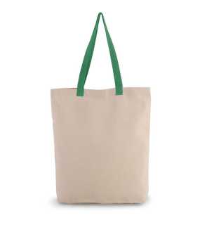 Nákupní taška(KIMOOD SHOPPER BAG WITH CONT COLOUR HANDLE)>přírodní(natural)/zelená(kelly)