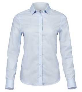 Dámská košile (Tee Jays Womens Stretch Luxury Shirt) > modrá (light) > XS