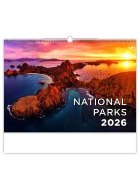 Nástěnný kalendář (National Parks 2026) - 45 x 38,5 cm