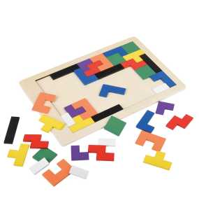 Dřevěné puzzle > vícebarevná