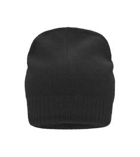 Zimní čepice (MB Knitted Beanie with fleece inset)>černá