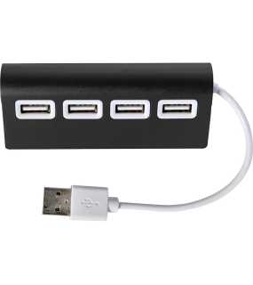 Rozbočovač z hliníku se 4 porty > černá