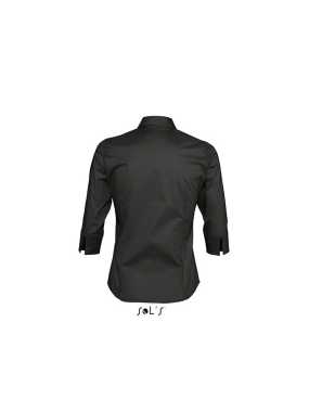 Dámská košile (Sols EFFECT LADIES 3/4 SLEEVE STRETCH SHIRT)>černá>XS