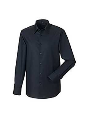 Pánská košile (Long Sleeve Easy Care Tailored Oxford RUSSELL)>černá>2XL