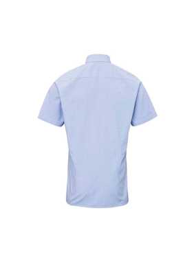 Pánská košile(PREMIER MENS MICROCHECK(GINGHAM) SS SHIRT - COTTON)>modrá(light)/bílá>M