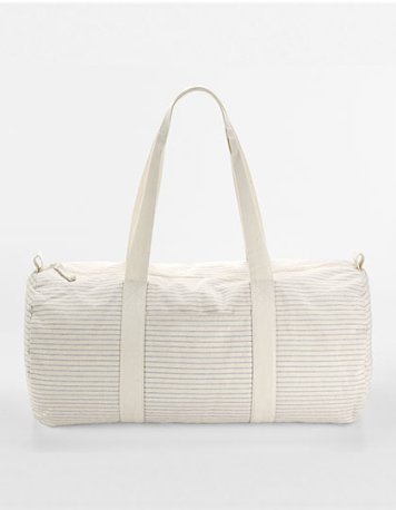 Sportovní taška (WM Striped Organic Cotton Barrel Bag) > šedá (stripe)
