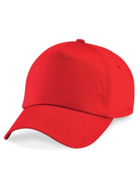 5 panelová dětská kšiltovka (Beechfield Junior Original 5 Panel Cap) > červená (bright)
