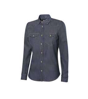 Dámská košile (VELILLA WOMEN'S LS DENIM SHIRT) > modrá (denim) > 2XL