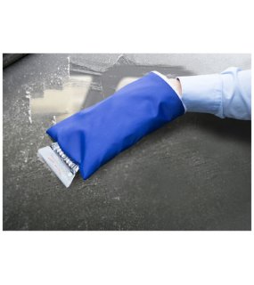 Škrabka na led s rukavicí> modrá