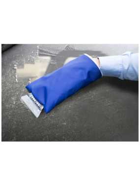 Škrabka na led s rukavicí> modrá