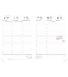 Diář (Classic 2026) - 14,5 x 20,5 cm > modrá/bílá > týdenní A5