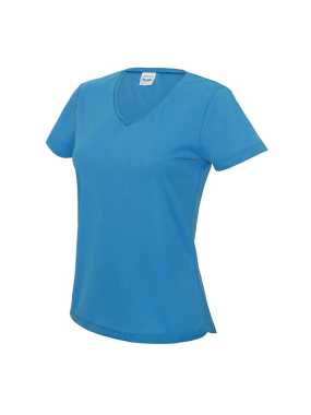 Dámské triko (Just Cool V NECK WOMEN'S COOL T) > modrá (sapphire) > S
