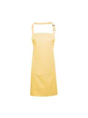 Unisex zástěra (PREMIER 'COLOURS' BIB APRON WITH POCKET)>zelená (lemon)