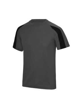 Pánské triko (Just Cool CONTRAST COOL T) > šedá (charcoal) / černá (jet) > 2XL
