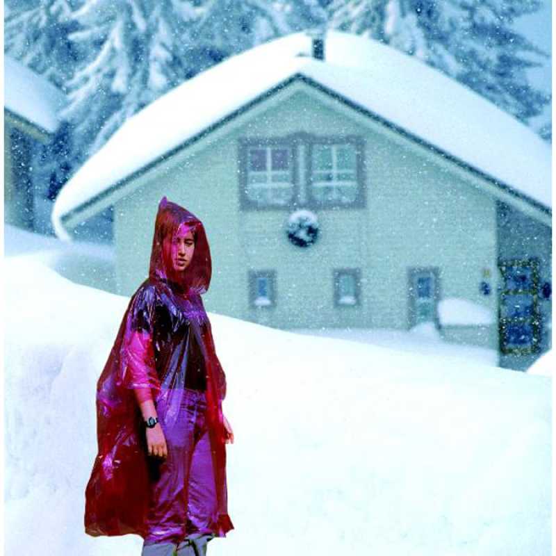 Pláštěnka s kapucí> červená