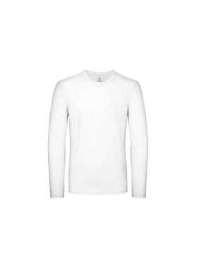 Pánské triko (B&C #E150 LSL)>bílá>3XL