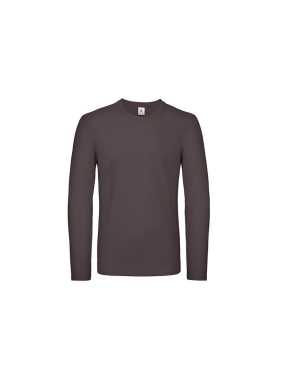 Pánské triko (B&C #E150 LSL)>hnědá (bear)>M