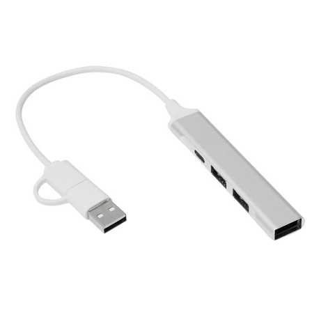 USB Hub > stříbrná