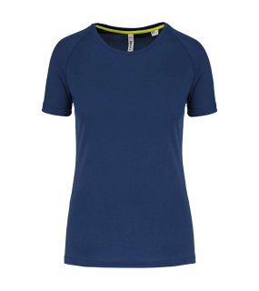 Dámské triko (LADIES' RECYCLED ROUND NECK SPORTS T-SHIRT) > modrá (navy) > M