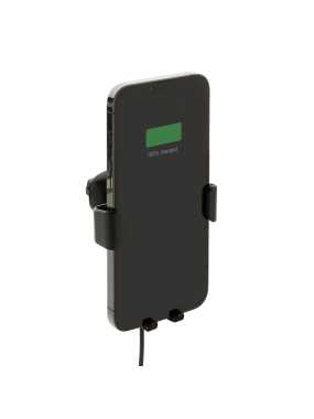 Držák telefonu do auta s 10W Qi z RCS recyklovaného plastu > černá