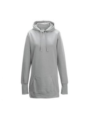 Dámská mikina (ALL WE DO IS GIRLIE longline HOODIE)>šedá (heather)>L