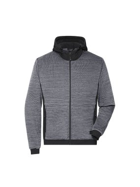 Pánská bunda (JN Mens Padded Hybrid Jacket)>šedá (carbon melange)/černá>M