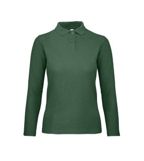 Dámské triko(B&C ID.001 LSL /W)>zelená (bottle)>XL