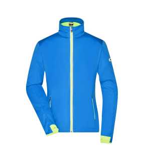 Dámská bunda (JN Ladies Sports Softshell Jacket)>modrá (bright) / žlutá (bright)>M