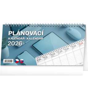 Stolní kalendář (Plánovací CZ/SK 2026) - 25 x 12,5 cm