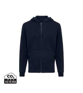 Mikina na zip s kapucí Iqoniq Abisko z recykl. bavlny > modrá (navy) > M