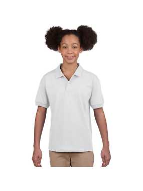 Dětská polokošile(GILDAN DRYBLEND YOUTH JERSEY POLO)>bílá>M
