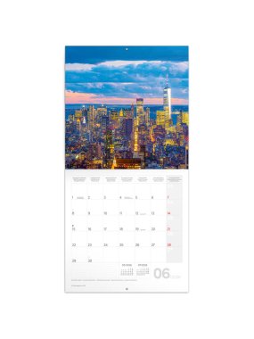 Nástěnný kalendář (New York 2026) - 30 x 30 x 1 cm