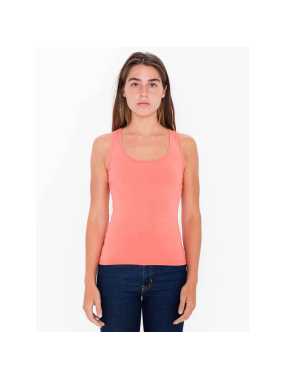 Dámské tílko (AMERICAN APPAREL WOMEN'S COTTON SPANDEX TANK TOP)>růžová (coral)>XS