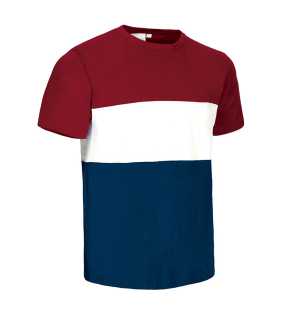 Pánské tričko (VARSITY) > červená (lotto) / bílá / modrá (orion navy) > M