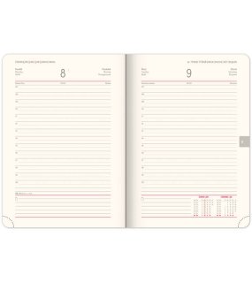 Diář (Twill 2026) - 15 x 21 x 3 cm > černá/zlatá > denní A5