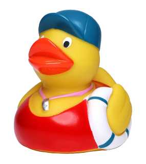 Kačenka do vany (MBW Squeaky duck bath attendent) > vícebarevná
