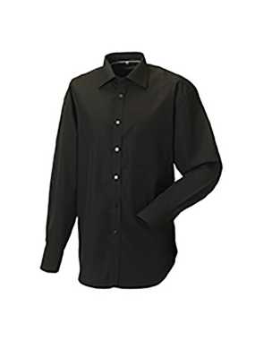 Pánská košile(Long Sleeve Tencel ® Corporate  RUSSELL)>černá>L