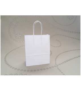 Papírová taška (STYLE LINE) > bílá > 14x8x21 cm