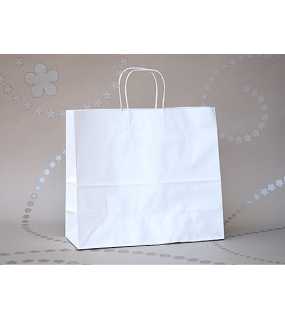 Papírová taška (STYLE LINE) > bílá > 35x14x36 cm