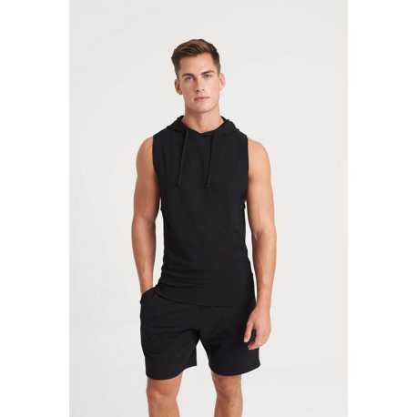 Pánská mikina (Just Cool URBAN SLEEVEESS MUSCLE HOODIE) > černá (jet) > S