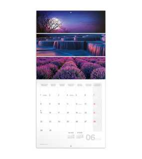Nástěnný kalendář (Paleta 2026) - 30 x 30 x 1 cm