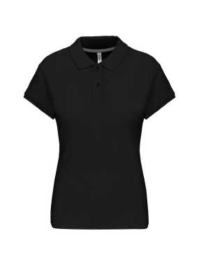 Dámská polokošile (Kariban Ladies SS Pique Polo Shirt)>černá>2XL