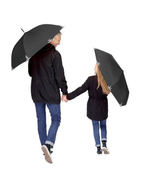 Deštník (FARE AC regular umbrella Safebrella® LED) > černá