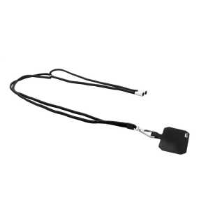 RPET lanyard na mobil > černá