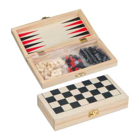 Hra backgammon - šachy - dáma > béžová