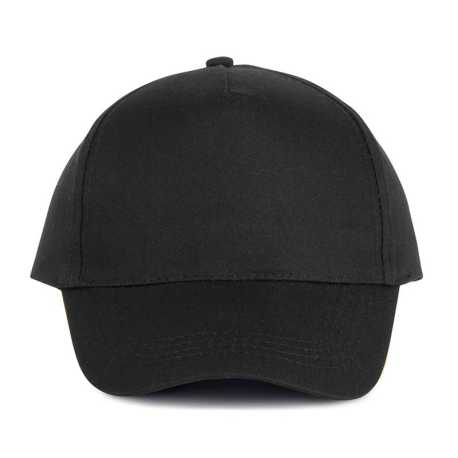 5 panelová kšiltovka (KUP COTTON CAP - 5 PANELS)>černá